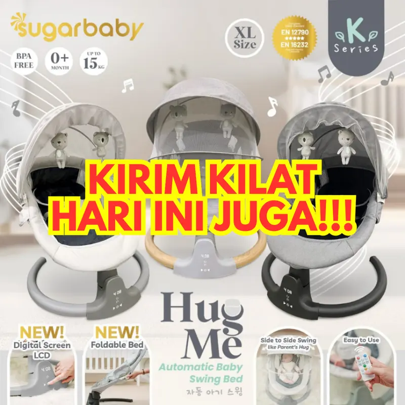 SUGARBABY MOM'S HUG BOUNCHER BABY / HUG ME AUTOMATIC SWING BED K SERIES / AYUNAN BAYI 6
