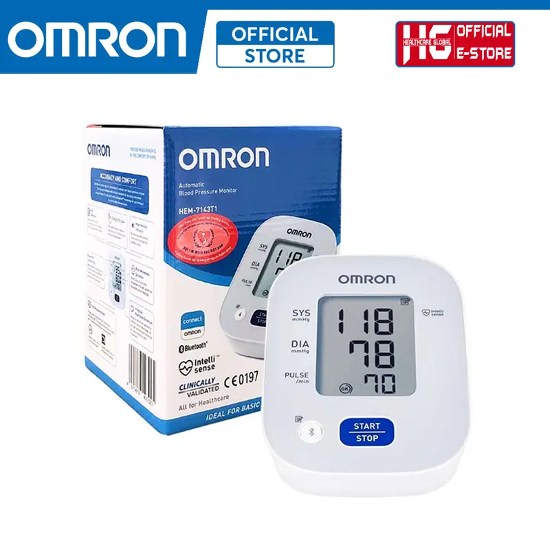 Máy Đo Huyết Áp Bắp Tay OMRON HEM-7143T1 | Kết Nối Bluetooth, Lưu Trữ 30 Dữ Liệu Đo Trong Bộ Nhớ - Bảo Hành Máy 5 Năm Chính Hãng 2