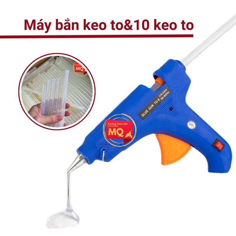 [Xưởng MQ]_Máy Bắn Keo Sillcon 80W Và 10 Cây Keo Nến To_Sửa Chữa Gia Đình, Làm Đồ Handmade
