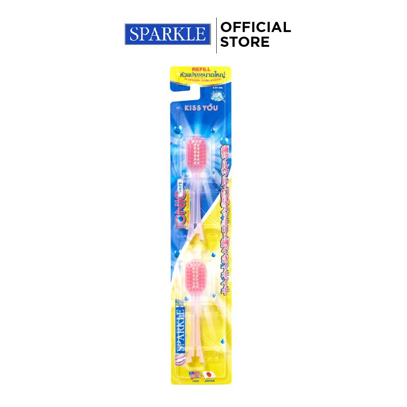 SPARKLE หัวแปรงสีฟัน IONIC WIDE-HEAD คละสี ( ชมพู ฟ้า) SK0344 - 10SK00076 นุ่ม แปรงฟัน