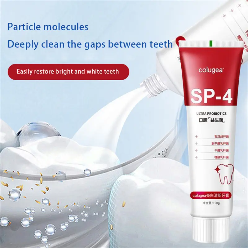 [MUA 1 TAKE 1] Kem đánh răng Colugea Probiotics SP4, Độ tươi dưỡng ẩm Làm sạch hơi thở và làm mới miệng để làm sạch vết bẩn của răng 6