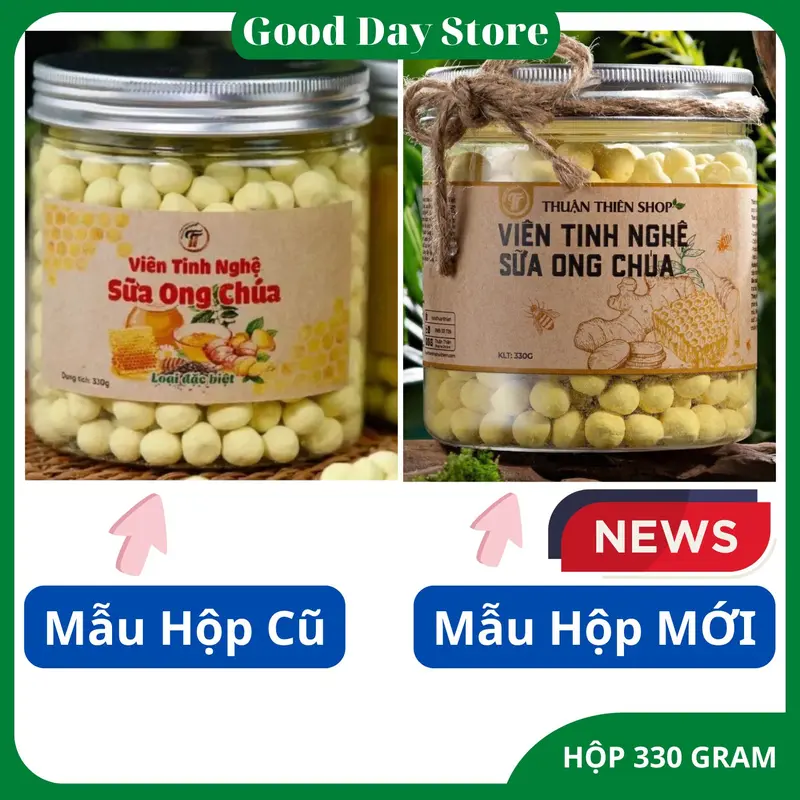 [COMBO 2 HÔP] Viên Tinh Nghệ Sữa Ong Chúa Thuận Thiên NGUYÊN BẢN 1