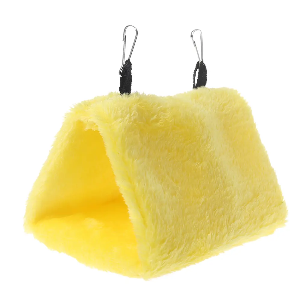 Bird Warm Nest Plush Tent Hanging Parrot Hammock Bed Hideaway for Dwarf Hamster