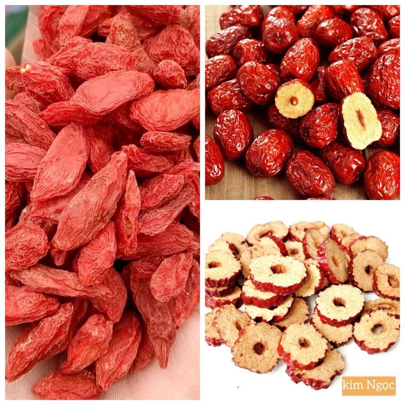 Combo Kỉ Tử Ninh Hạ size Đại và Táo Đỏ Tân Cương Food