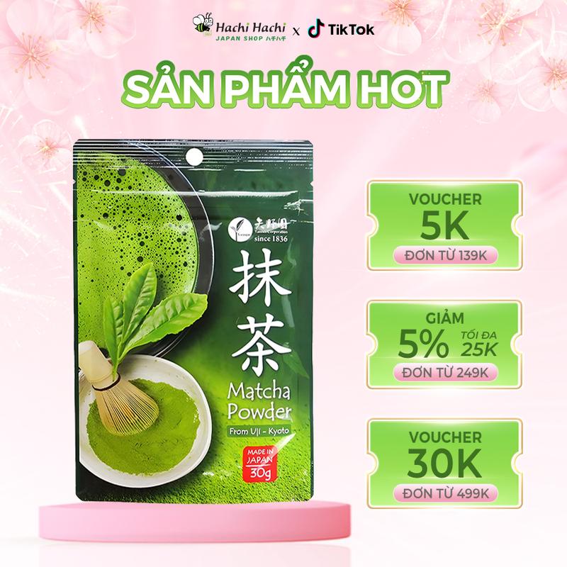 Bột trà xanh Matcha Uji Yanoen 30g - Hachi Hachi Japan Shop