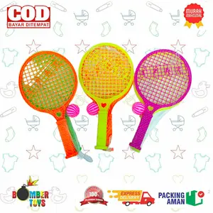MAINAN ANAK RAKET PING PONG BADMINTON TENIS OLAHRAGA SPORT SERU BOLA Kado Permainan