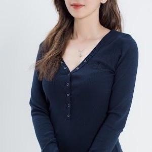 Áo thun nữ body nút bóp tay dài thun gân Size từ 40-80kg nhiều màu