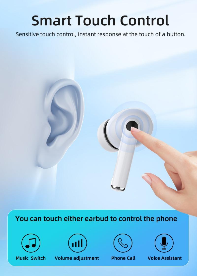 Product Introduction of TW300 Bluetooth Earbuds Earphone Touch Control True Wireless Stereo Sports In-ear Headphones 24