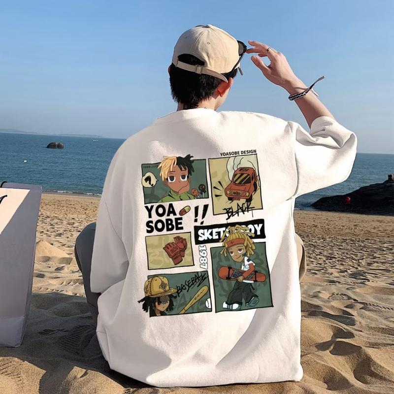 Áo phông nam nữ YOASOBE tay lỡ form rộng rẻ đẹp