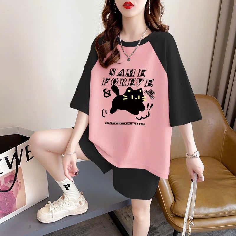 Bộ áo thun bé gái và quần đùi 1803259 phom thụng ,chất su , đủ size từ 9 đến 65kg 4