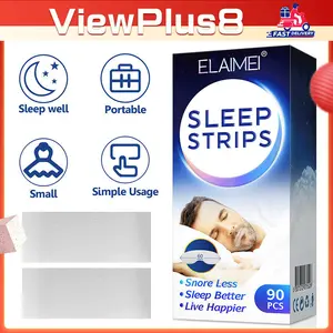 90Pcs Plester Mulut Tidur Anti Ngorok Mengurangi Dengkur Tape Mulut Sekali Pakai Solusi Tidur untuk Mengurangi Mulut Kering dan Tenggorokan Sakit