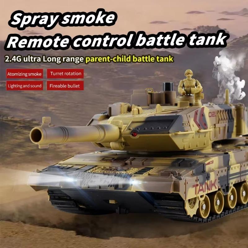 Remote Control Car Water Bomb Outdoor Indoor Boy Toy 2.4G Tank Car Tracked Charging Wireless Electric Off-road Tank Toy 3