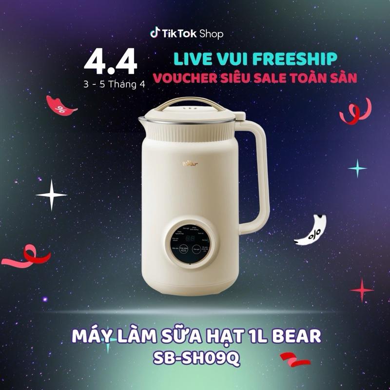 (Có Ảnh Thực Tế ) Máy Làm Sữa Hạt 1L Bear Đa Năng Công Nghệ Nấu 3 Chiều Nhuyễn mịn, Hiệu Năng , Giảm Tiếng Ốn SB-SH09Q