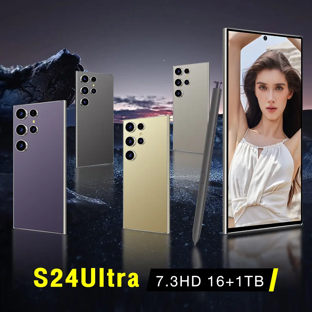Android Mobile Phone Built-in Pen S24 Ultra Eight-Core 4g7.3 Large Screen 20 Million Pixel Smartphone