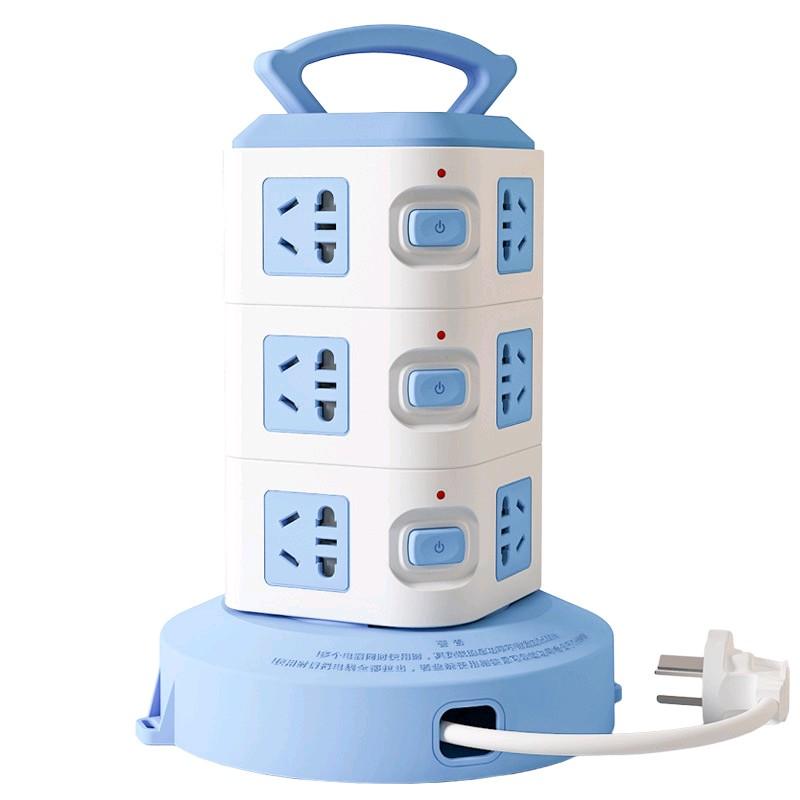 Ổ cắm điện thông minh nhiều tầng kết hợp sạc USB chống giật điện