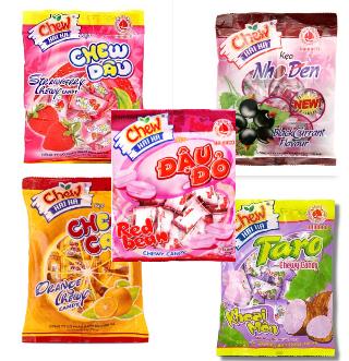  Tùy chọn 2-5-10 gói kẹo trái cây mềm Chew Hải Hà  90g  - bánh kẹo Tết 2025 