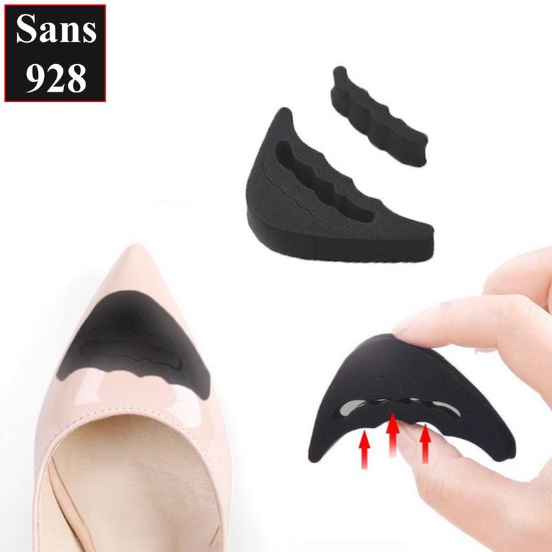 Miếng lót mũi giày cao gót Sans928 đệm lot giầy độn su non chống rộng trơn trượt nứt da đau giảm size êm chân 5