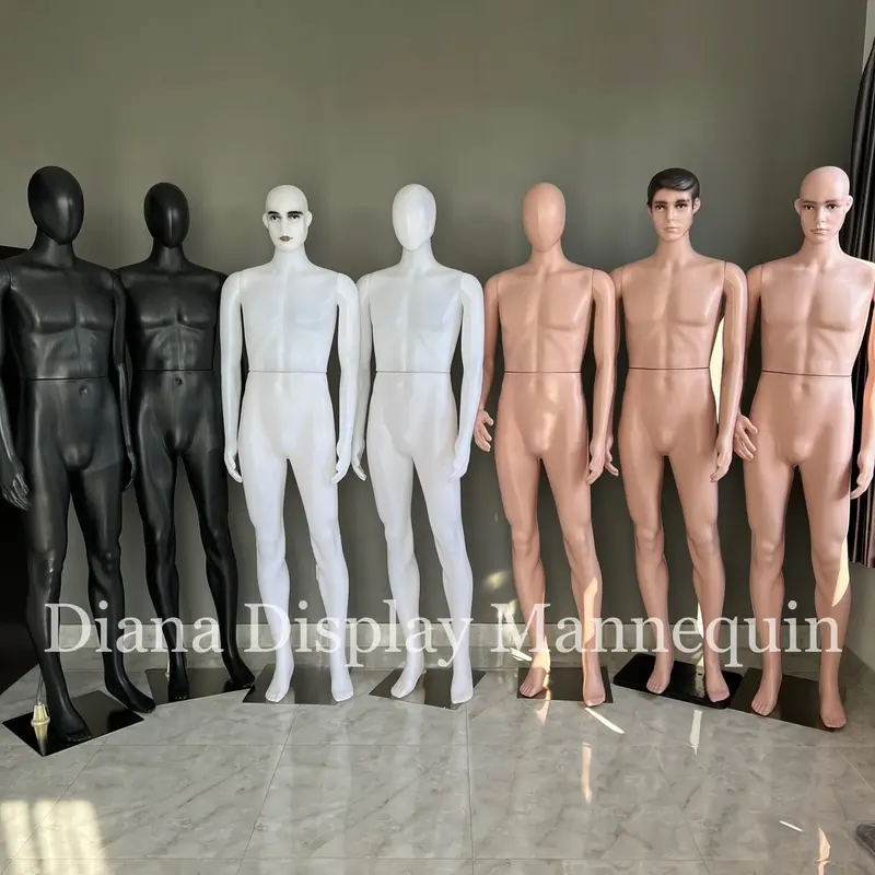 PATUNG MANEKIN BAJU FULLBODY PRIA DEWASA PLASTIK KOMPLIT DENGAN PLAT PLASTIK ATAU BESI 5
