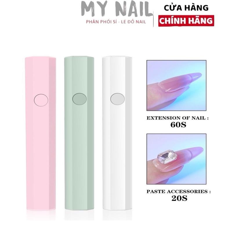 Máy hơ mini 1 bóng đèn cao cấp sạc tích điện,đèn nơ UVLED cầm tay