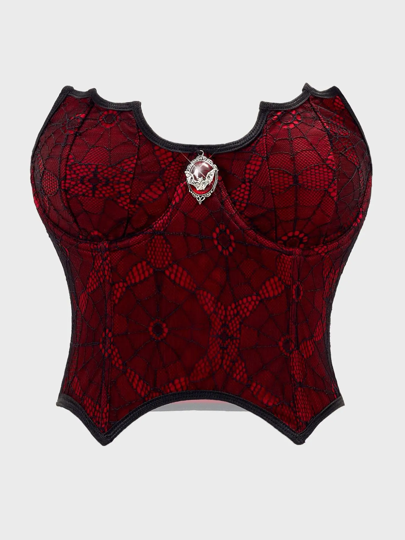 Women's Spider Web Print Crop Tube Top, Fashion Sleeveless Top for Party Holiday, Ladies Clothes for All Seasons