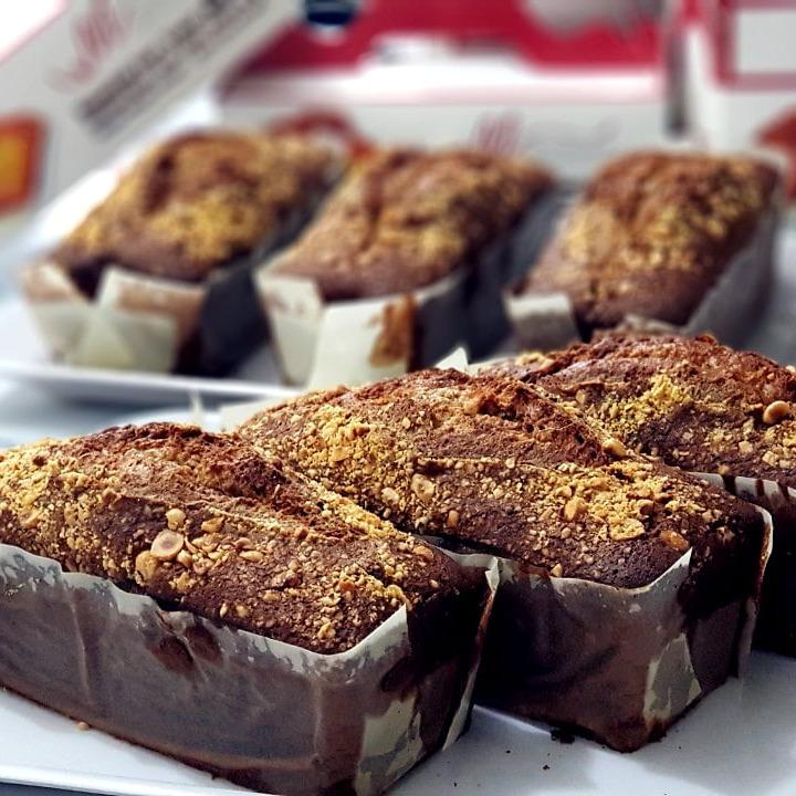 Bánh Cake chuối hạt Phỉ nặng  500Gr - Cake , Bông lan Snack Ăn Vặt Food Thức Ăn