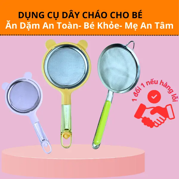 Dụng cụ rây cháo cho bé inox 304 không gỉ cao cấp kem voi - Rây lọc bột, cháo thép không gỉ cao cấp Kem Voi 1