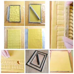 Cetakan bingkai perata adonan kue kering/Cetakan kue kering/Rolpin penggilingan adonan kue Stainless