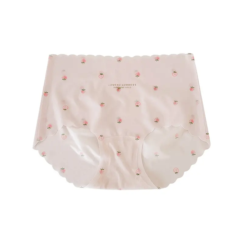 Set 10 Quần Lót Nữ Su Thạch Dâu Tàng Hình Cao Cấp Cạp Cao Không Đường May Mặc Quyễn Rũ Mát Mẻ Không Lộ Viền 3