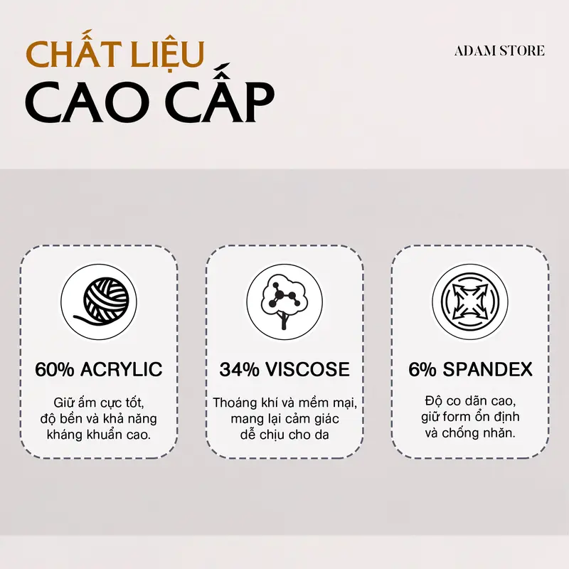 ÁO GIỮ NHIỆT ADAM STORE TRẮNG TRƠN AL086T Menswear Nam 2
