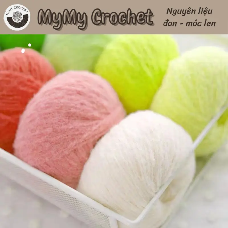 Nguyên liệu đan móc - Len Cotton Candy Xuefeier 40g Diy