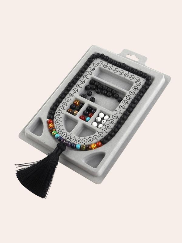 DIY Jewelry Beading Board, Versatile Measuring Beading Board, DIY Jewelry Making Supplies for Bracelet & Necklace Making for Women & Girls 3