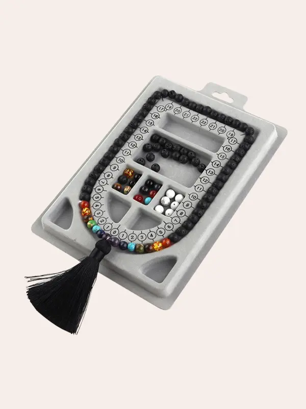 DIY Jewelry Beading Board, Versatile Measuring Beading Board, DIY Jewelry Making Supplies for Bracelet & Necklace Making for Women & Girls 3