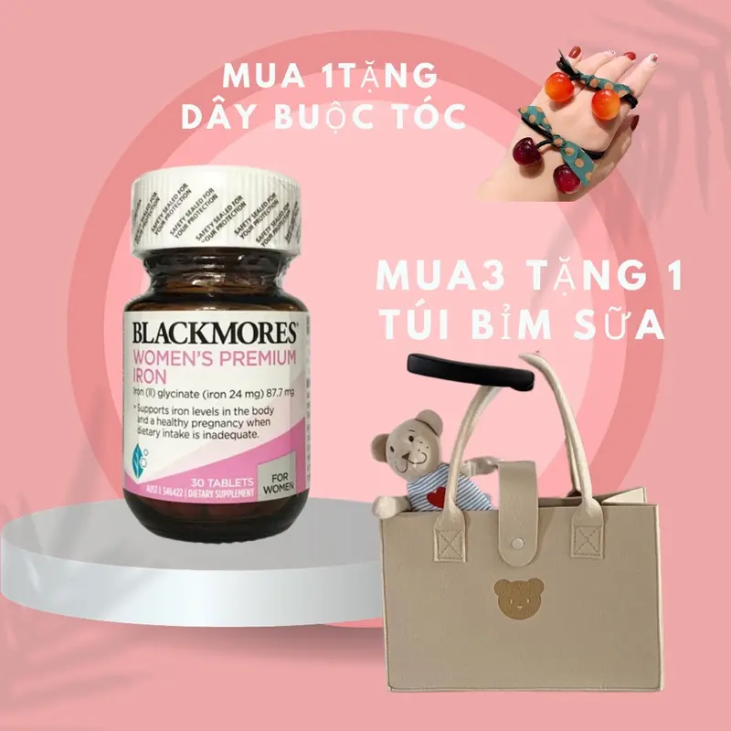 VIÊN UỐNG SẮT BLACKMORES HỖ TRỢ PHÒNG CHỐNG THIẾU MÁU, MỆT MỎI DÙNG CẢ BẦU VÀ SAU SINH 30 viên Vitamin dễ uống 1