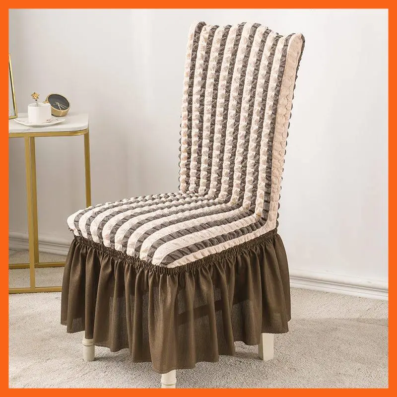 sarung kerusi makan,sarung kerusi meja makan Chair Cover Wedding Party Dining Ballroom Meeting Stretchable Banquet Seat Cover Sarung Kerusi Makan Skirt Slipcovers