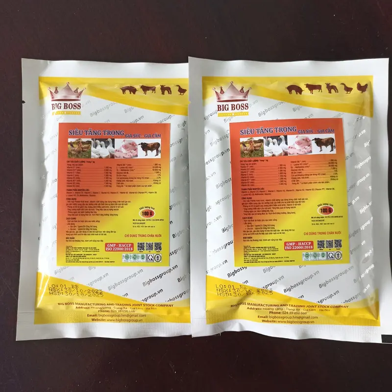 CÁM SIÊU TĂNG TRỌNG SUPPER GREEN CHO GIA SÚC - GIA CẦM ( gói 100g ) thuoc  thú 1