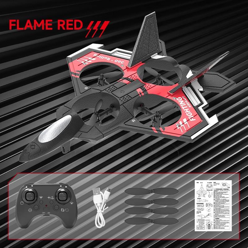 Cross border children's interactive UFO lights up rolling drone toys, induction aircraft, remote-controlled fighter jet 7