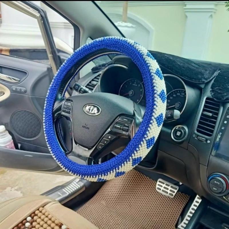  Bọc Vô Lăng Hạt Cườm Trang Trí Nội Thất Ô Tô Cao Cấp 