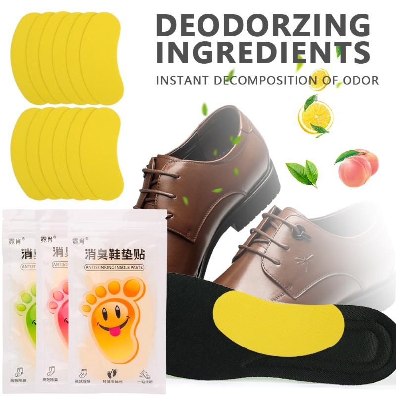 Product Introduction of 12/24/48Pcs Shoes Deodorant Sweat-Absorbing Sticker Deodorant Foot Odor Deodorant Sneaker Smell Fresh Insole Sterilization Sticker 15