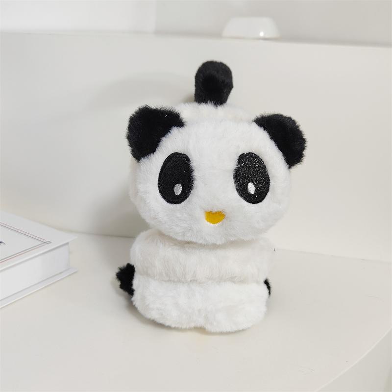 Product Introduction of Plush Hairband Cartoon Panda Claw Clip Updos Hair Clip Girl Kids Ponytail Holder 13MC 14