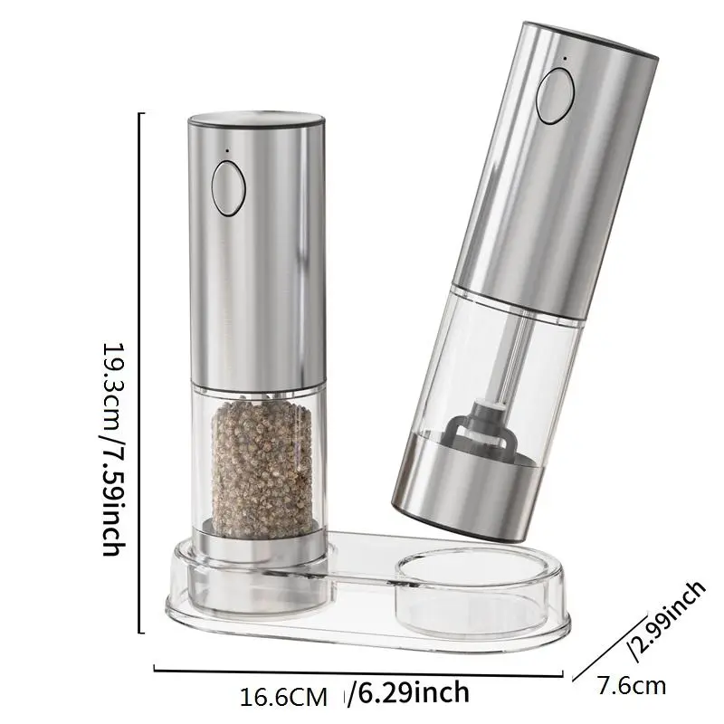 Electric Blender, Rechargeable Electric Salt & Pepper Blender, Household Kitchen Appliances for Daily Use 1
