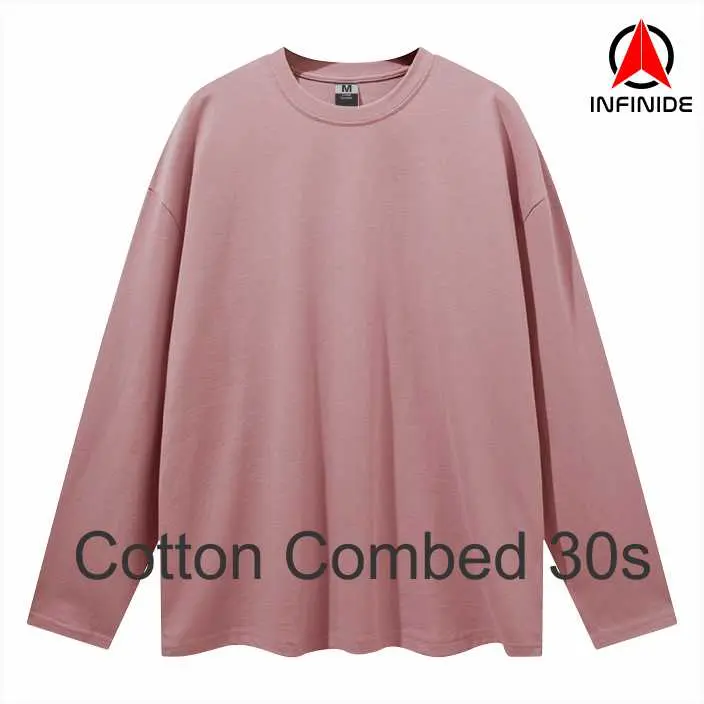 Infinide Kaos Polos PANJANG Cotton Combed 30s Premium /   /Tangerang /  Jakarta / Bekasi Kain Pria Sablon  Harian  Distro  Baju 1