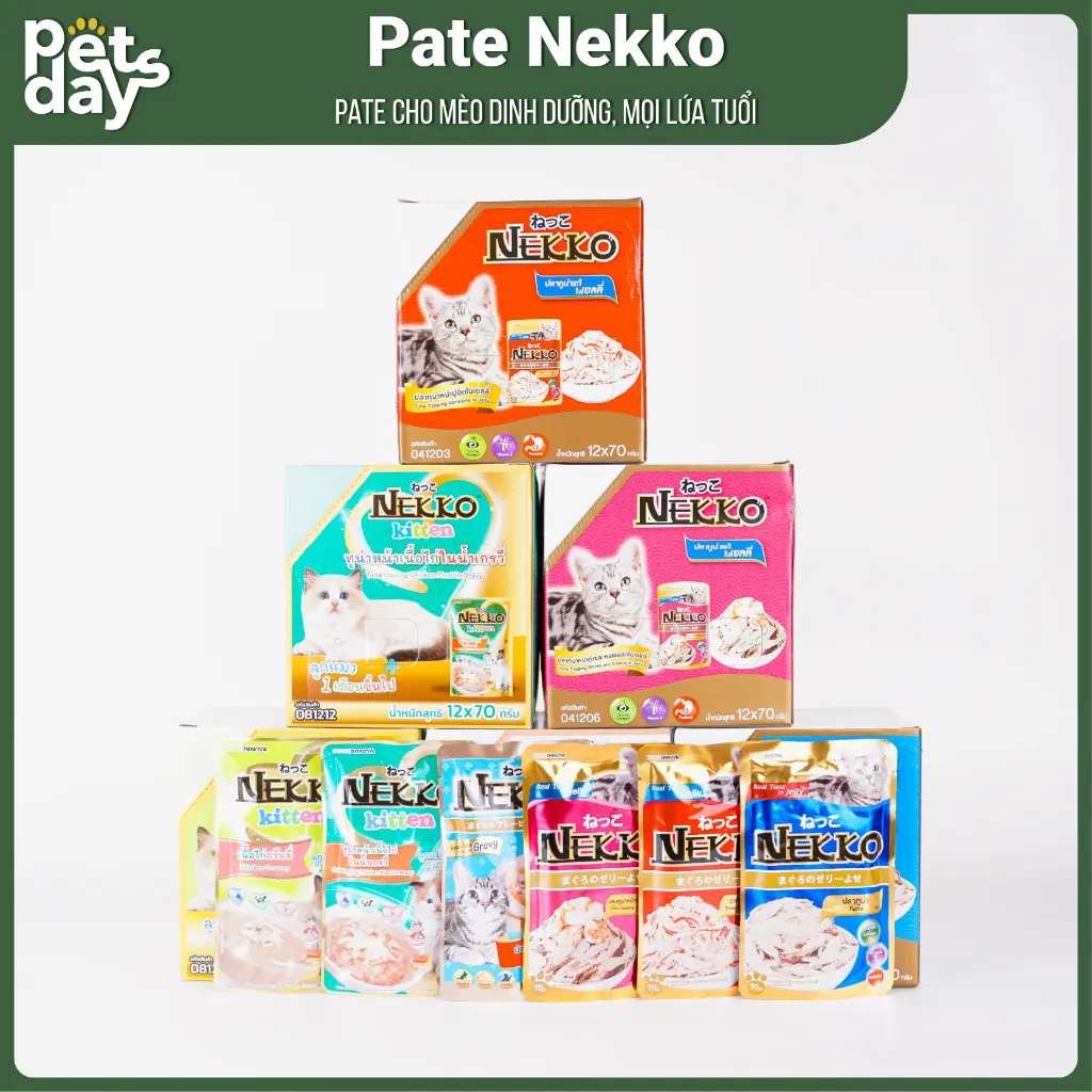 [Hỏa tốc] Pate Nekko 70G Các Loại - Pate Cho Mèo Dinh Dưỡng, Thơm Ngon Dễ Tiêu Hóa