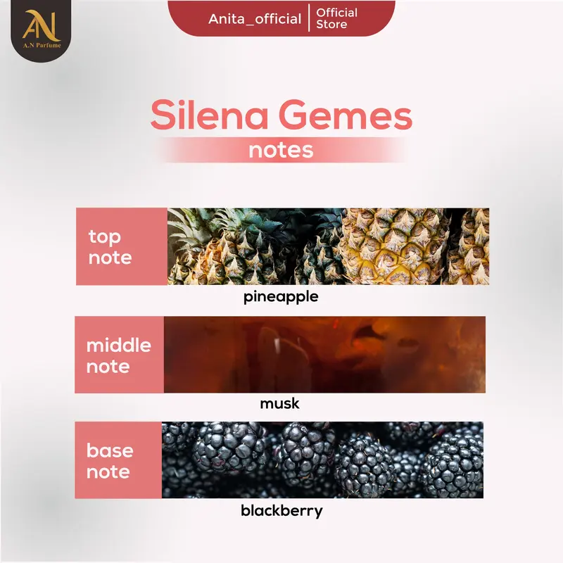 Silena Gemes Parfum Anitatlb Parfume Wanita Tahan Lama MInyak Wangi Perempuan EAU DE Parfum 30 ml Parfum Wanita Aroma Chocolate 1