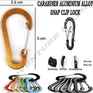 CARABINER ALUMINIUM ALLOY SNAP CLIP
