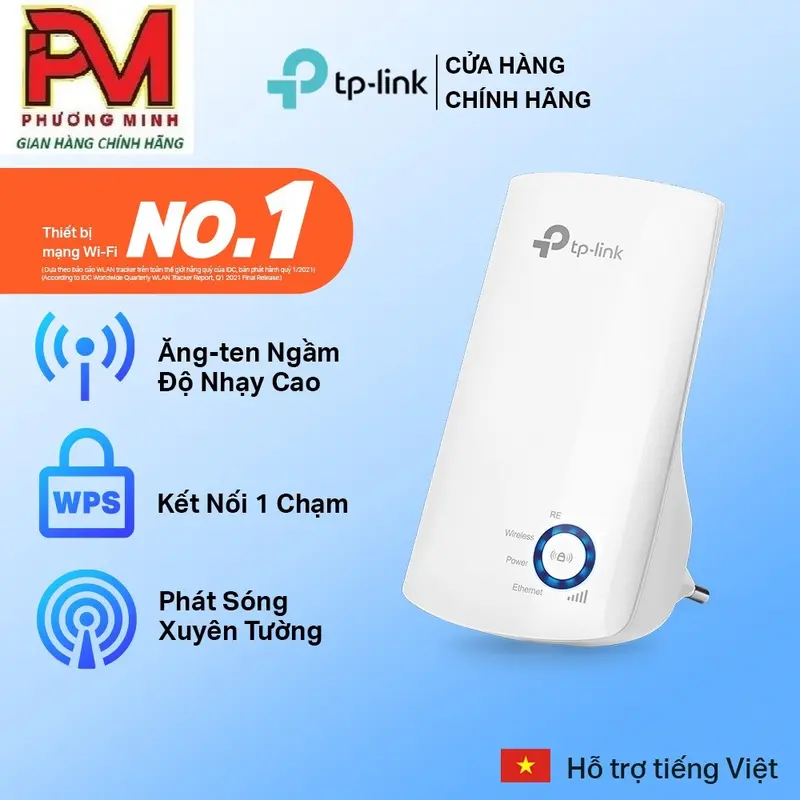 Bộ Mở Rộng Sóng Wifi TPLink TL-WA 850RE Chuẩn N 300Mbps, Bộ Kích Sóng Wifi TPLink 850RE Chuẩn N 300Mbps... 1