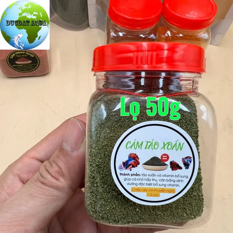 ￼ARTEMIA , trùng huyết , siêu đạm , tảo xoắn sấy khô,  50-100g giàu dinh dưỡng- TOP 1thức ăn cho cá con -đức đạt aqua 4