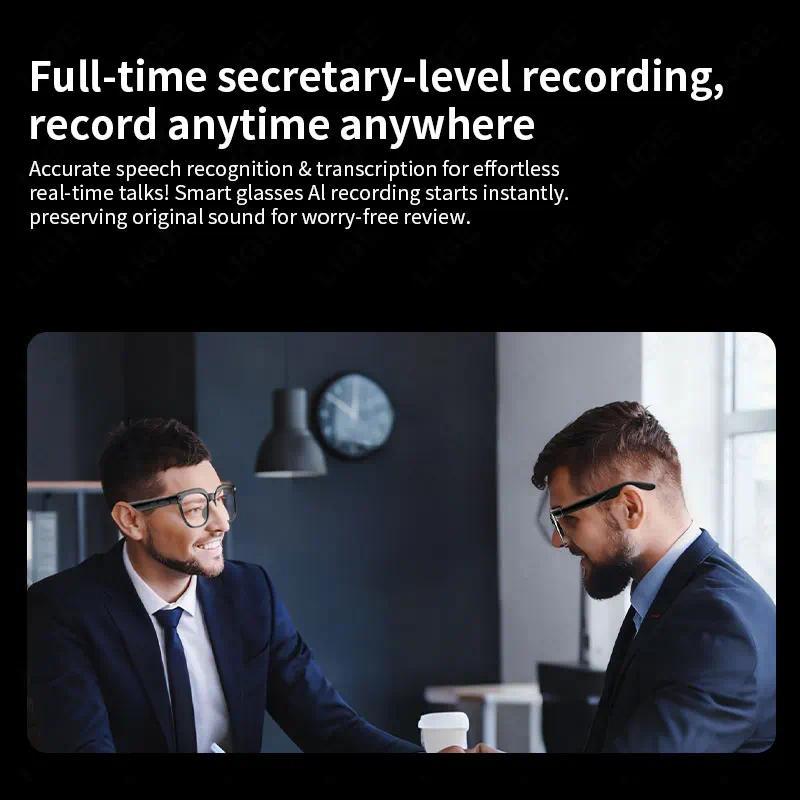 Smart Eyeglass 800W Camera Glasses AI Smart Glasses HD Shooting Video Record Call Glasses Waterproof Bluetooth Smart Sunglasses