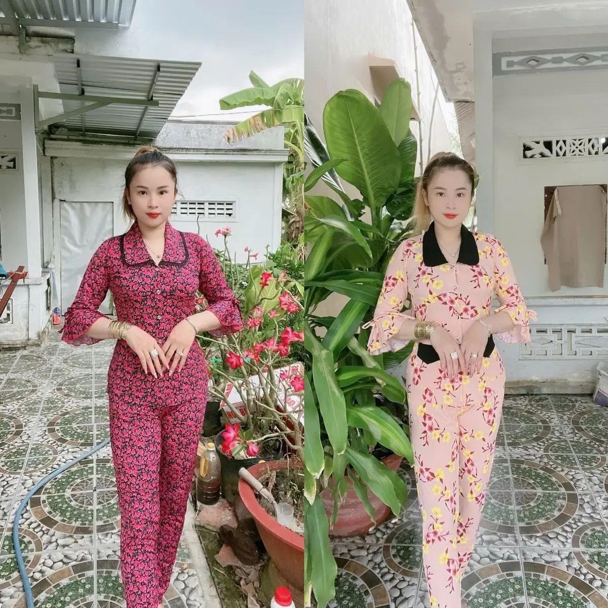 Pjgama tai le quần dài ống ôm thun aty tơ số 1,2,3,4 Nữ