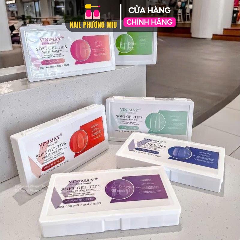  Móng Vinimay Soft Gel Hộp 552 Móng Chính Hãng Làm Nail Đủ 12 Size 7 Form Thông Dụng Siêu Dẻo Dài Ngắn Tiện Lợi Nữ Women 