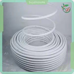 10 METER PIPA ELASTIS WARNA PUTIH - PIPA PENYAMBUNG FITTING DEKORASI - IMPORT MURAH